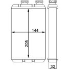 AH 86 000S Wärmetauscher, Innenraumheizung BEHR AH 86 000S Wärmetauscher, Innenraumheizung BEHR