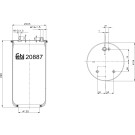 FEBI BILSTEIN 20887 Federbalg, Luftfederung