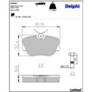 Delphi Bremsbelagsatz, Scheibenbremse LP597