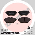 23863.160.1 Bremsbelagsatz, Scheibenbremse