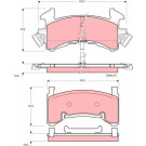GDB1272 Bremsbelagsatz, Scheibenbremse GDB1272 Bremsbelagsatz, Scheibenbremse