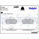 Delphi | Bremsbelagsatz, Scheibenbremse | LP3188