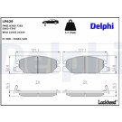 Delphi | Bremsbelagsatz, Scheibenbremse | LP629