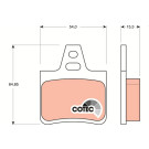 GDB1247 Bremsbelagsatz, Scheibenbremse COTEC