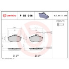 Brembo | Bremsbelagsatz, Scheibenbremse | P 85 016