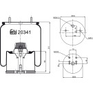 FEBI BILSTEIN 20341 Federbalg, Luftfederung