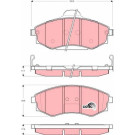 GDB3256 Bremsbelagsatz, Scheibenbremse COTEC GDB3256 Bremsbelagsatz, Scheibenbremse COTEC