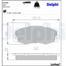 Delphi | Bremsbelagsatz, Scheibenbremse | LP766 Delphi | Bremsbelagsatz, Scheibenbremse | LP766