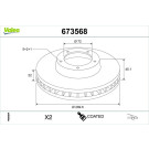 Valeo | Bremsscheibe | 673568