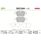 Valeo | Bremsbelagsatz, Scheibenbremse | 302124A