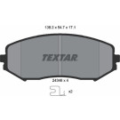 Textar | Bremsbelagsatz, Scheibenbremse | 2434601