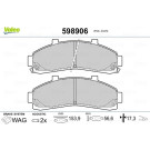 Valeo | Bremsbelagsatz, Scheibenbremse | 598906