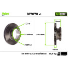 Valeo | Bremsscheibe | 187070