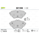 Valeo | Bremsbelagsatz, Scheibenbremse | 601396