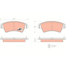 GDB1501 Bremsbelagsatz, Scheibenbremse COTEC