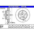 ATE | Bremsscheibe | 24.0125-0129.1