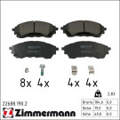 Zimmermann Bremsbelagsatz, Scheibenbremse 22688.190.2