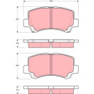 TRW | Bremsbelagsatz, Scheibenbremse | GDB3221