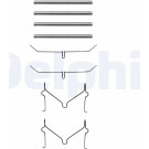 Delphi LX0182 Zubehörsatz, Scheibenbremsbelag