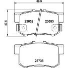 Hella | Bremsbelagsatz, Scheibenbremse | 8DB 355 009-581