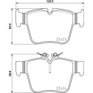 Hella Pagid | Bremsbelagsatz, Scheibenbremse | 8DB 355 024-991