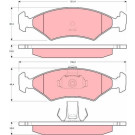 GDB1222 Bremsbelagsatz, Scheibenbremse GDB1222 Bremsbelagsatz, Scheibenbremse