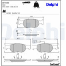 Delphi | Bremsbelagsatz, Scheibenbremse | LP1585