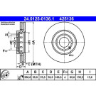 ATE | Bremsscheibe | 24.0125-0136.1