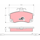 GDB1446 Bremsbelagsatz, Scheibenbremse COTEC