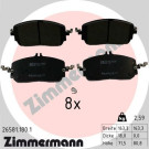 Zimmermann | Bremsbelagsatz, Scheibenbremse | 26581.180.1