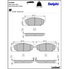 Delphi Bremsbelagsatz, Scheibenbremse LP1665