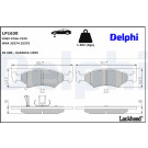 Delphi | Bremsbelagsatz, Scheibenbremse | LP1630
