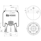 FEBI BILSTEIN 45995 Federbalg, Luftfederung