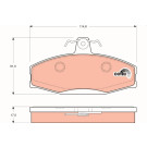 GDB1280 Bremsbelagsatz, Scheibenbremse COTEC