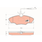 GDB1193 Bremsbelagsatz, Scheibenbremse COTEC GDB1193 Bremsbelagsatz, Scheibenbremse COTEC