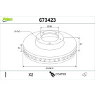 Valeo | Bremsscheibe | 673423