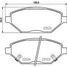 Hella | Bremsbelagsatz, Scheibenbremse | 8DB 355 025-521