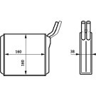 Mahle | Wärmetauscher, Innenraumheizung | AH 153 000S