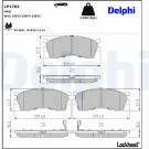 Delphi | Bremsbelagsatz, Scheibenbremse | LP1702