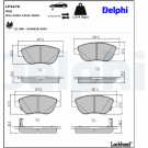 Delphi | Bremsbelagsatz, Scheibenbremse | LP2476