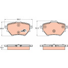 GDB2036 Bremsbelagsatz, Scheibenbremse COTEC GDB2036 Bremsbelagsatz, Scheibenbremse COTEC