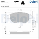 Delphi | Bremsbelagsatz, Scheibenbremse | LP1653
