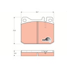 GDB242 Bremsbelagsatz, Scheibenbremse COTEC GDB242 Bremsbelagsatz, Scheibenbremse COTEC