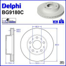 Delphi Bremsscheibe BG9180C Delphi Bremsscheibe BG9180C