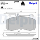 Delphi | Bremsbelagsatz, Scheibenbremse | LP2304