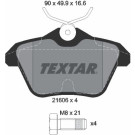 Textar | Bremsbelagsatz, Scheibenbremse | 2160601