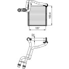 811536 Wärmetauscher, Innenraumheizung