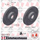 Zimmermann | Bremsscheibe | 530.2458.53