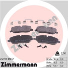 Zimmermann | Bremsbelagsatz, Scheibenbremse | 24191.180.2