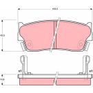 GDB3183 Bremsbelagsatz, Scheibenbremse GDB3183 Bremsbelagsatz, Scheibenbremse